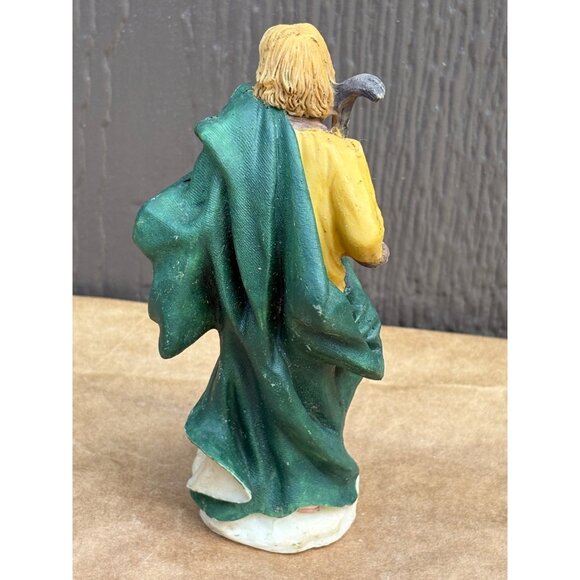 1996 Holiday Workshop Hand-Painted Resin Nativity Scene Replacement Shepherd 5" - Picture 3 of 5